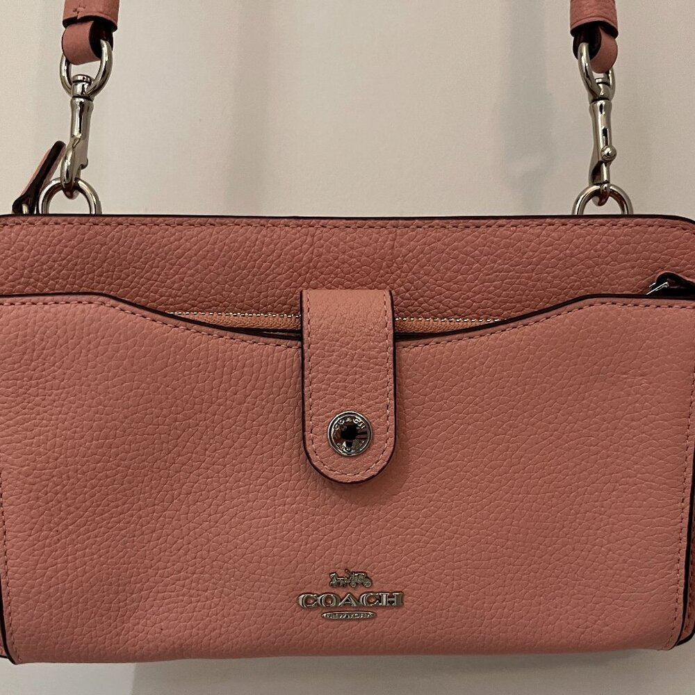 Coach Crossbody Pink Blush Wallet Purse